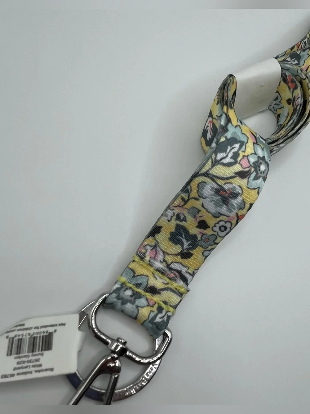 NEW Vera Bradley SUNNY GARDEN WIDE Lanyard Badge And Keys Holder Yellow
